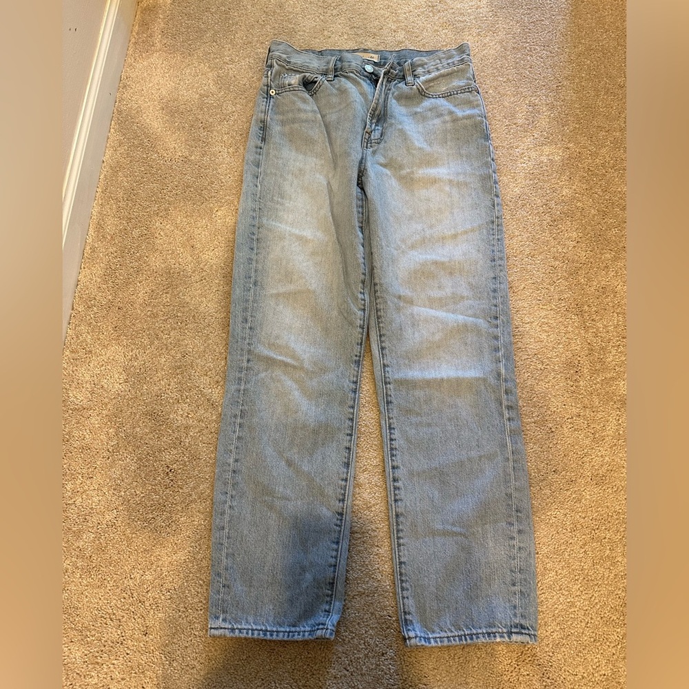 Madewell Perfect Summer Jean - Blue Straight Leg Jeans Vintage-Inspired